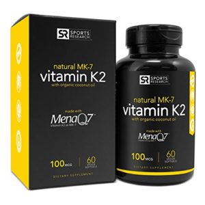 Sports Research Natural MK-7 Vitamin K2 - Best Vitamin K2 Supplements of 2021