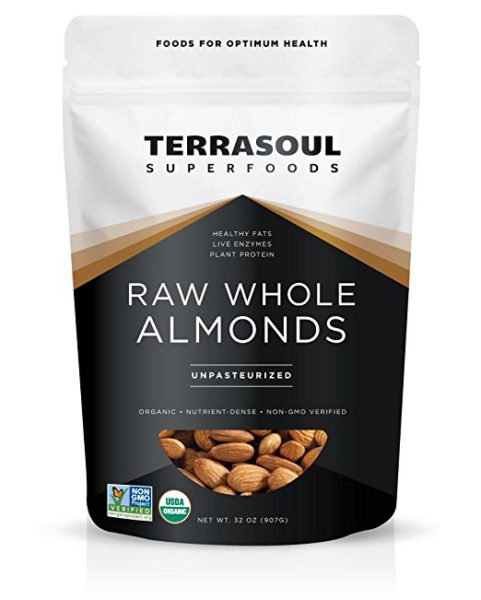 Terrasoul Superfoods Raw Whole Almonds