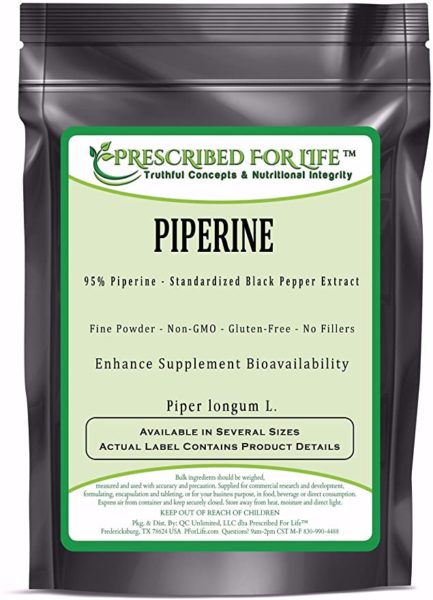 Prescribed for Life Piperine Powder - Ranking The Piperine Supplements of 2021