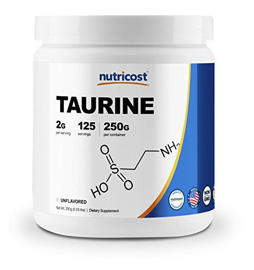 lung aerosols using taurine supplements for humans