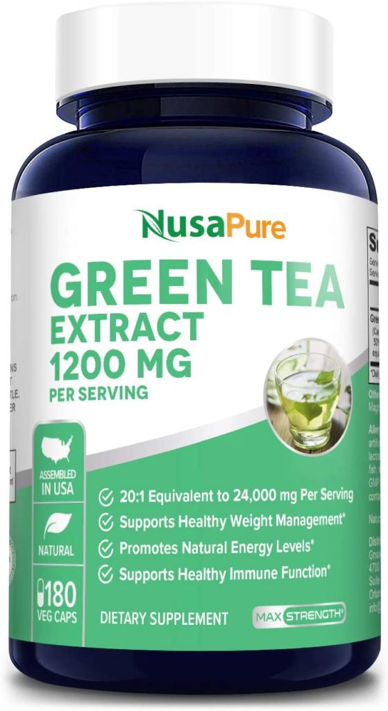 Ranking The Best Green Tea Extract Of 2021 Body Nutrition   Nusapure Green Tea 559x1024 