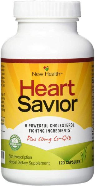 New Health HeartSavior Lower Cholesterol and Heart Health Supplement