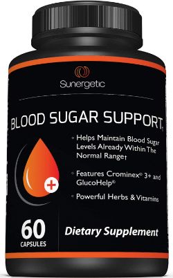 Premium Blood Sugar Support Supplement by Sunergetic